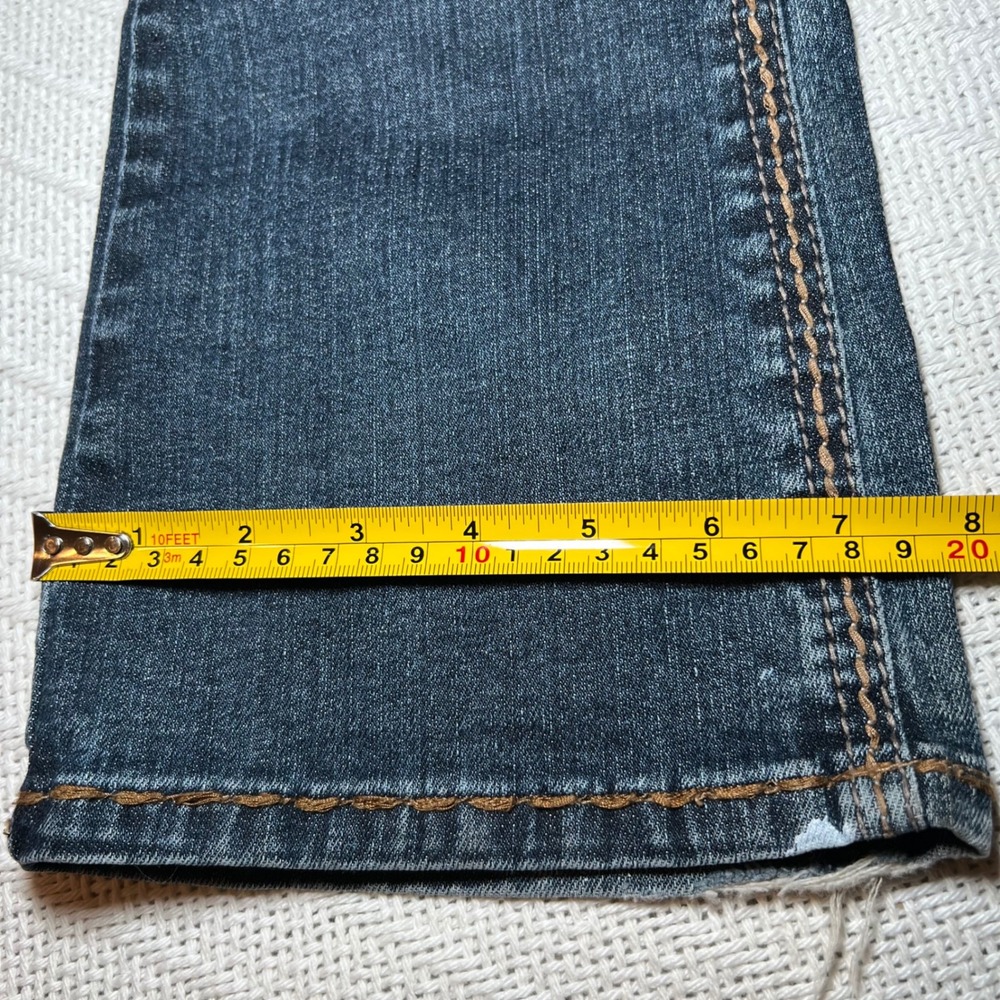 Zanadi Y2K 2001 Low Rise Bootcut Jeans Vintage Dark Wash Size 1 - Picture 10 of 10